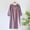 Purple, variant on Women's Nightgowns Half Sleeve Lightweight Solid Night Shirts Vintage Comfy Spring Summer Midi Dresses Loungewear