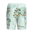 thumbnail image 5 of Naloa World Travel Map Men's Short Pajama Pants, Lounge Comfort Shorts with Elasticized Waistband and Side Pockets - XX-Large, 5 of 9