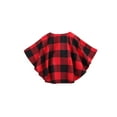 thumbnail image 3 of Okbabeha Baby Girl Plaid Outwear Cloak Clothes Children Windproof Christmas Pullover, 3 of 6