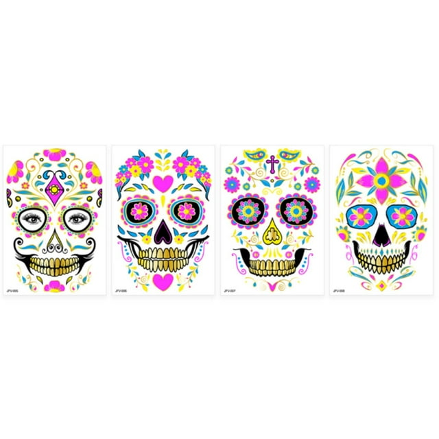 Glow In The Dark Stickers For Parties Halloween Decorations And Night Events Body Art Accessories For All Skin Types Face And Arm Application