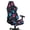 Black-Paw, variant on SCRAWLGOD Skull Paw Heart Print Stretch Gaming Chair Cover with Armrest Covers Breathable Washable Furniture Protector Soft Office Chair Slipcover
