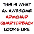 thumbnail image 2 of CafePress - Armchair Quarterback - 11 oz Ceramic Mug - Novelty Coffee Tea Cup, 2 of 4