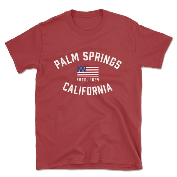 Palm Springs California Patriot Men's Cotton T-Shirt