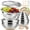 Khaki with Silicone Bottom, variant on Mixing Bowls with Airtight Lids Set, TAIMASI 30 PCS Stainless Steel Mixing Bowl Set w Colander & Grater, Kitchen Serving Gadgets and Tools
