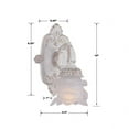 thumbnail image 3 of 5221-AW Crystorama Lighting Paris Market - One Light Wall Sconce in Classic Style - 6.5 Inches Wide by 10 Inches High-Antique White Finish, 3 of 9