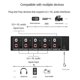 thumbnail image 4 of Audio Splitter 1 in 4 Out RCA L/R Aux Stereo Audio Splitter 1X4 Audio Distributor for PC DVD Speake, 4 of 5