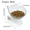 Cat Elevated Bowl,Transparent Cat Bowl With Holder Antislip,Pet