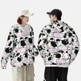 thumbnail image 6 of Daiia Cute Animal with Cow UPF 50+ Sun Protection Hoodie Jacket Lightweight Long Sleeve Sun Shirt for Women Men with Pocket Hiking Outdoor-Large, 6 of 9