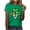 Green, variant on Lovzfmll Women's St. Patrick‘s Day Print Pullover, Short Sleeve Casual Round Neck Top, Festive Soft Tee