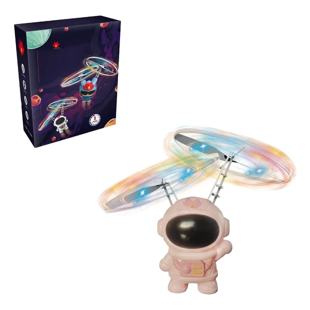 Flying Spaceman Kids Toy with Fun Infrared Induction, LED Lighting, Collision Avoidance for Kids Gifts