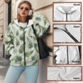 thumbnail image 6 of Garronmavis Green Leaves Zip Up Hoodies for Women Lightweight Cozy Womens Oversized Zip Up Sweatshirt Washable Fashionable Oversized Sweatshirts Long Sleeve Shirts Loose Fit, 6 of 7