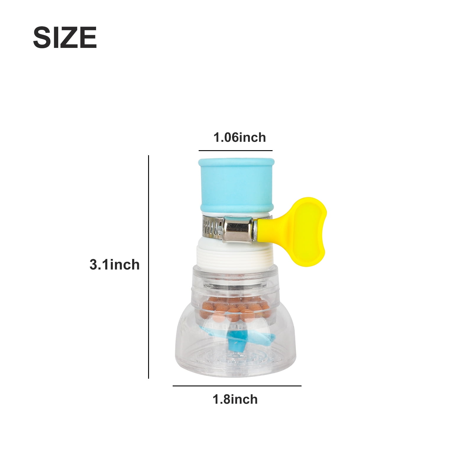 Storevise Tap water filter, Tap water filter, Cube PVC 360 Degree Rotating,  bathroom accessories, tap Filter for Kitchen, Kitchen tap Extension, tap  Shower, Sink tap, Water Saver Nozzle, Water