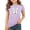 Purple, variant on Girls White Embellished T-Shirt with 3D Bow, Sequins & Pearls, Fancy Short Sleeve Top for Party, School, Playdate | Soft Polyester for Kids 2-12 Years,Size 11-12 T