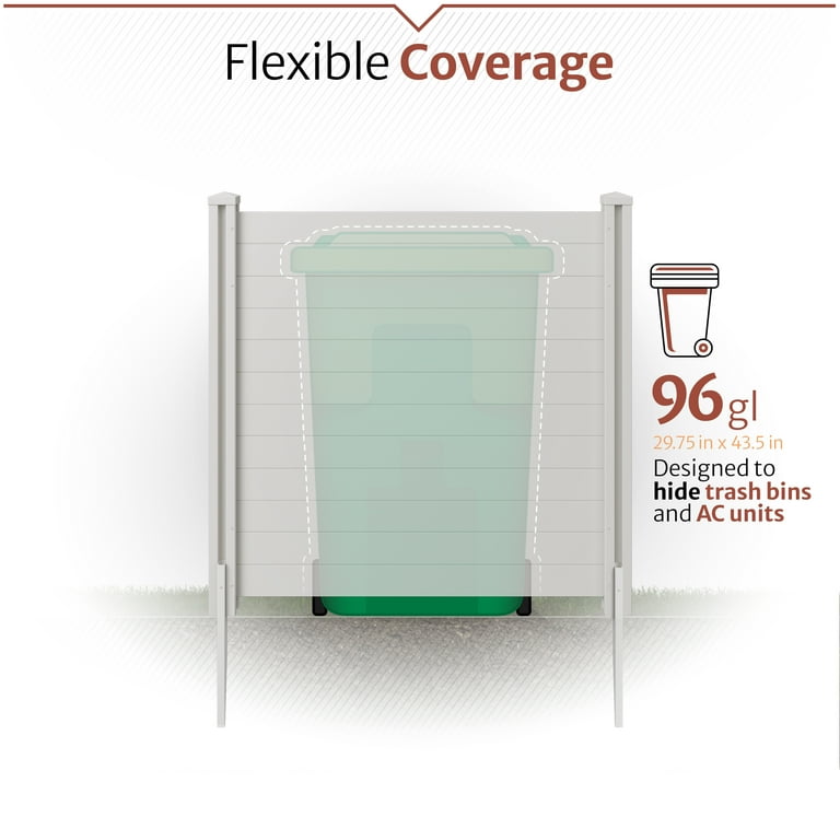 Zippity Outdoor Products 4ft H x 4ft W (2 Panels) Privacy Screen