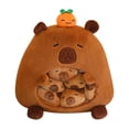 thumbnail image 2 of Muñeco de peluche Baoblaze cojín juguete de peluche bolsa de refrigerio portátil para amantes de las Carpincho, 2 of 8