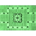 thumbnail image 1 of Ahgly Company Indoor Rectangle Abstract Emerald Green Modern Area Rugs, 6' x 9', 1 of 4