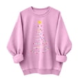 thumbnail image 5 of Taqqpue Women Christmas Sweatshirt Vintage Funny Xmas Tree Graphic Fleece Linend Pullovers Fall Winter Crewneck Oversized Long Sleeve Tops Ugly Christmas Sweater for Women, 5 of 7