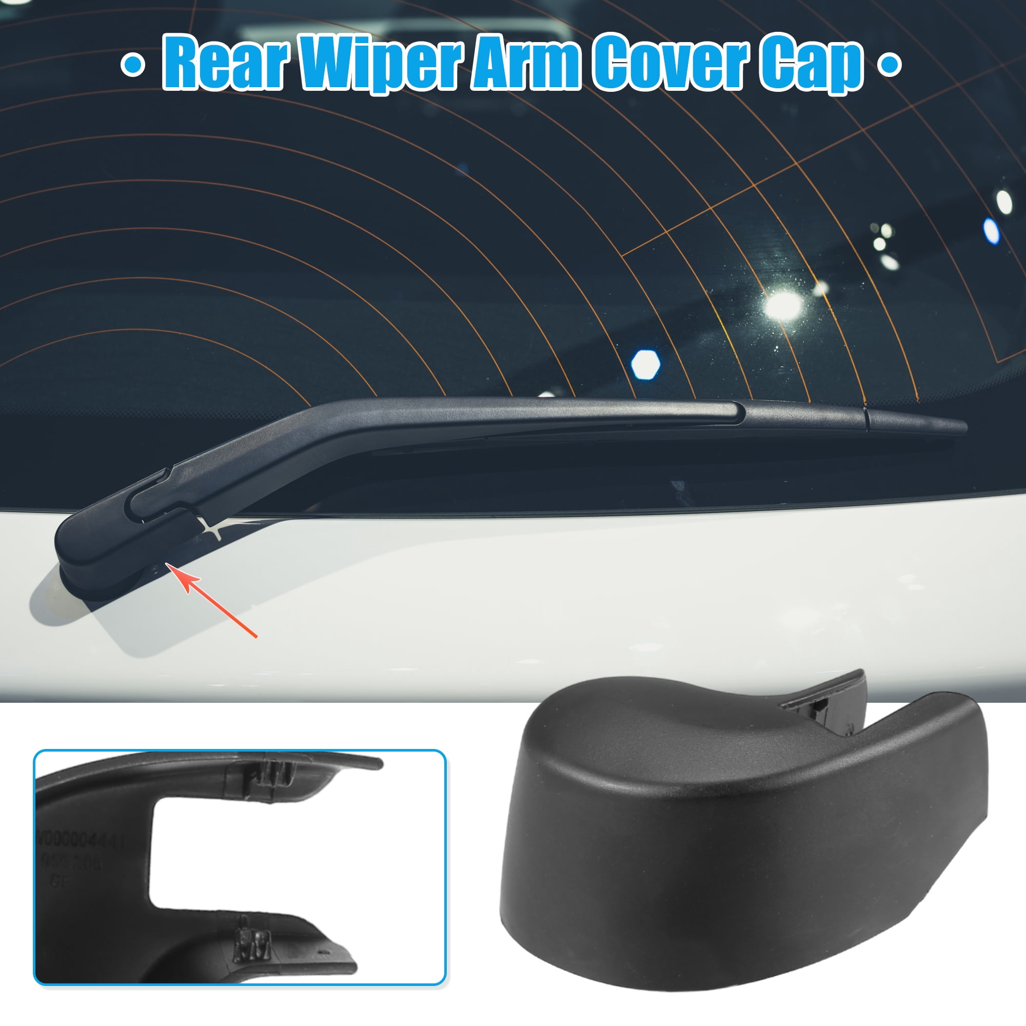 Unique Bargains Rear Windshield Wiper Arm Nut Cover Cap Fit for Audi A1 Sportback
