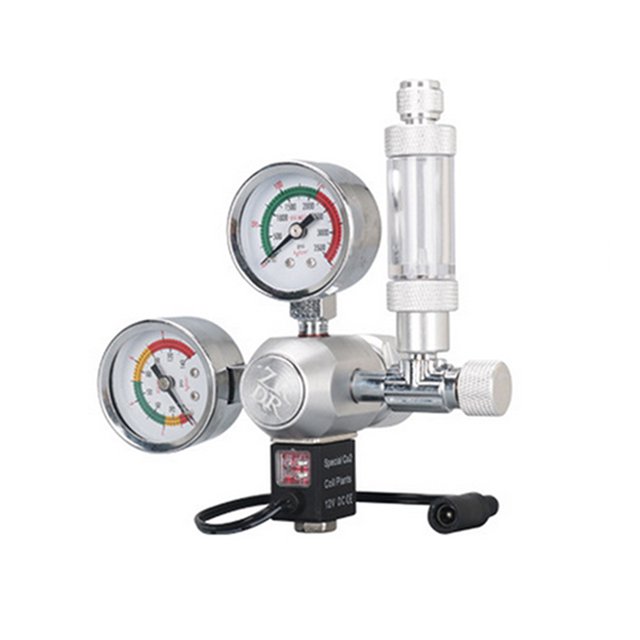 CAROOTU Régulateur d'Aquarium Co2 Valves de Réduction de Dioxyde de Carbone Durable Sûr pour Aquarium