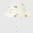 thumbnail image 4 of Penkiiy Baby Hats Bucket Hat Toddler Baby Summer Sun Protection Fashion Print Outdoor Sun-hat Cute Sunscreen Hat Cap Beige Hat for 3-12 Months, 4 of 4
