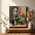 thumbnail image 6 of Colorful Glass Bottle Floral Canvas Print, Wall Art for Living Room Kitchen Dining Room Entryway Office, 6 of 8