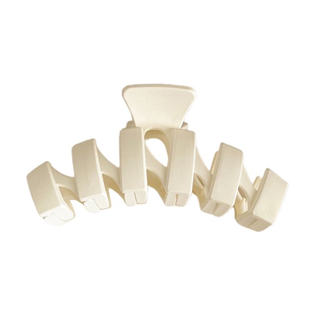 CSChome Pince à Cheveux en Plastique Croisée Pince à Cheveux Simple Couleur Unie Grande Queue de Cheval Pince à Cheveux Accessoires de Bain en Plastique