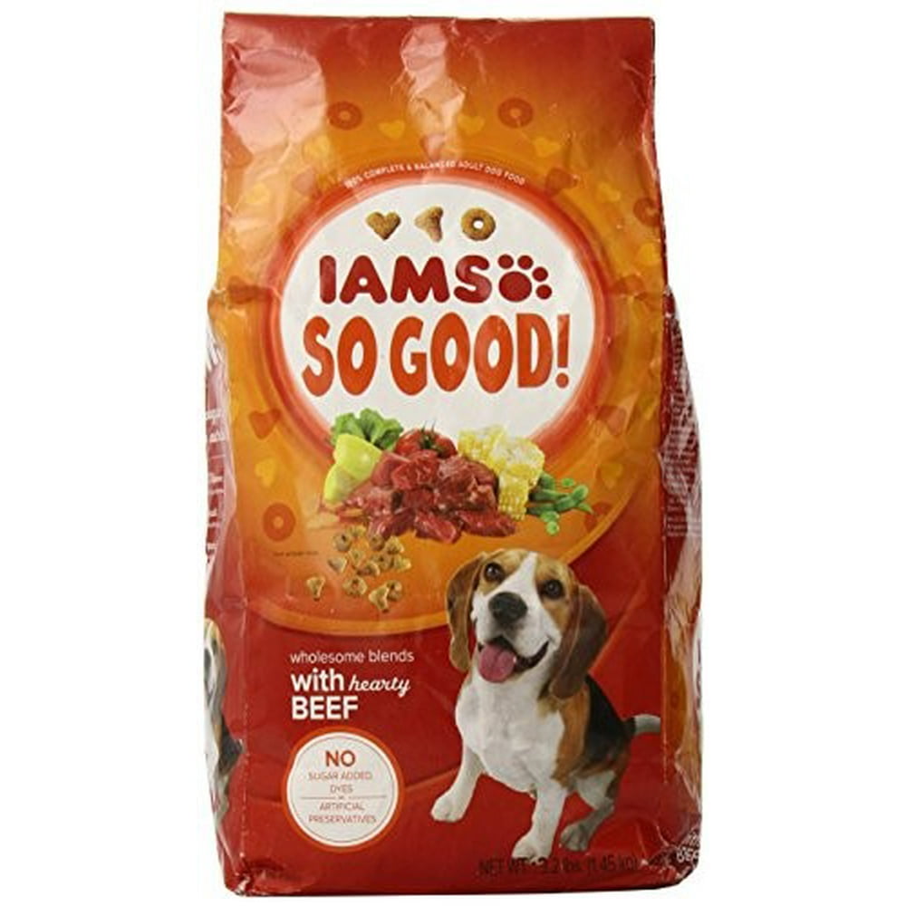 Iams So Good! Hearty Beef Dry Dog Food, 3.2 Lb