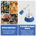 thumbnail image 4 of 9pcs Nylon Wire Wheel & Cup Brush Set for Drill, 3 Sizes Abrasive Brush with 1/4in Hex Shank for Cleaning Sanding Drill Scrub Brush Attachment Remove Paint 80/100/240 Grit, 4 of 7