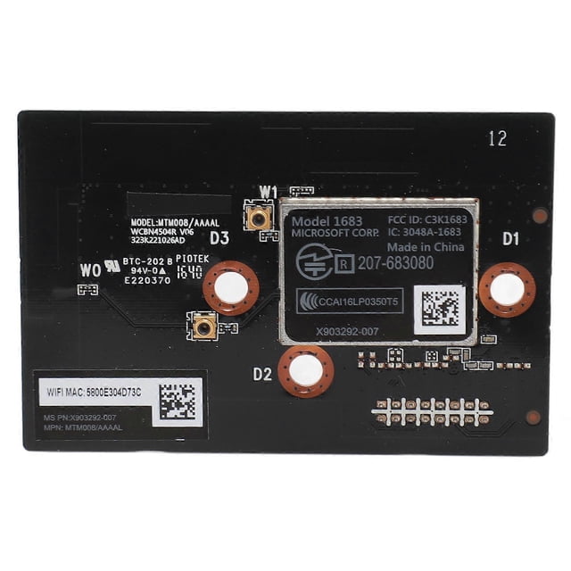 Bluetooth WiFi Board Professional 16PIN Slot Wireless WiFi Card Module Replacement Part for Xbox One S Game Console Repair Spare Parts