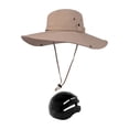 thumbnail image 1 of kusrkot Fisherman Cap Adults Summer Stylish with Head Shell for Camping Outdoor Work Khaki, 1 of 9