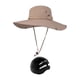 thumbnail image 1 of Gorra de pescador resistente a impactos con correa para la barbilla, gorra de playa para adultos, sombrero de pesca. Caqui, 1 of 9
