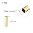 thumbnail image 2 of Unique Bargains 40Pack 4.5x18mm Metal Shoelace Tips Column Shoelace Repair Cords End Tips Gold, 2 of 6