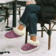 thumbnail image 6 of Psesaysky Womens Slippers Cheetah Print Pink Print Fuzzy Slippers for Women Indoor Fluffy Plush House Shoes for Ladies Bedroom Shoes, Size 5-6, 6 of 7