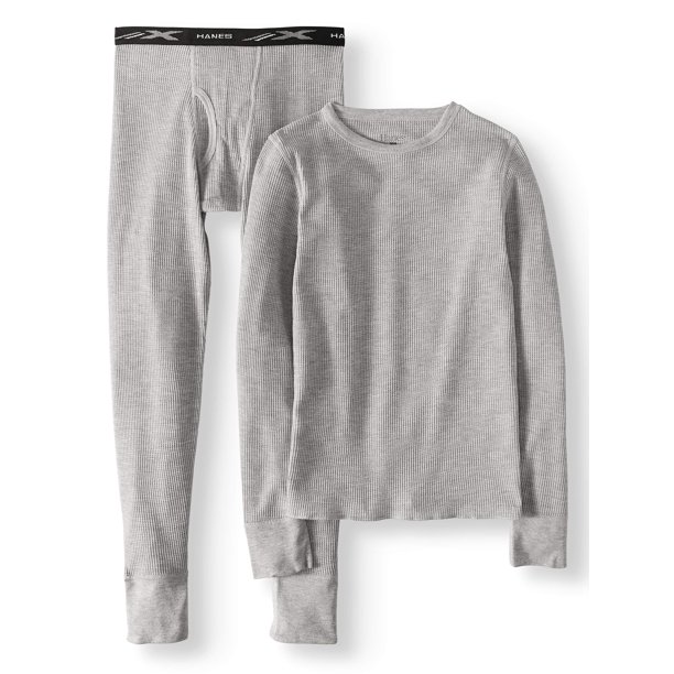 Hanes Hanes Boys Thermal Underwear XTemp Waffle Set with FreshIQ (Little Boys & Big Boys