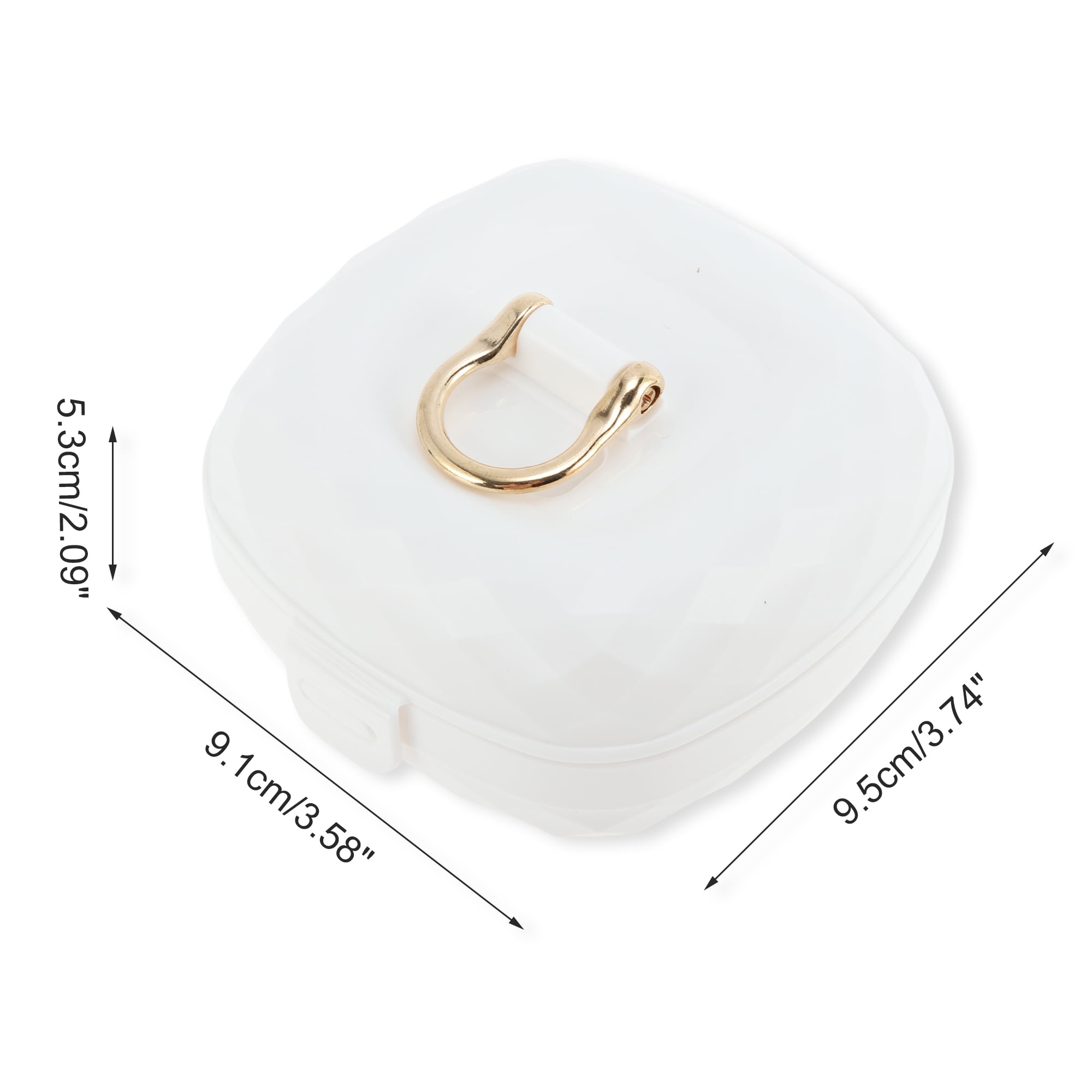Unique Bargains Multi-Function Stylish Jewelry Box Organizer Single-Layer White
