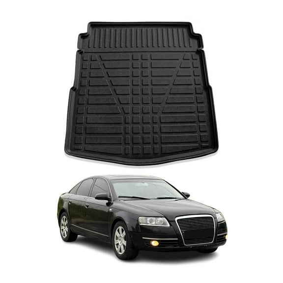 OMAC Cargo Mats Liner for Audi A6 S6 Sedan 2005-2011 Black All-Weather TPE