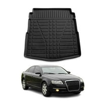 OMAC Cargo Mats Liner for Audi A6 S6 Sedan 2005-2011 Black All-Weather TPE