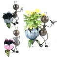 thumbnail image 4 of Sungmor Metal Home Garden Planters Outdoor 15" Ant Statues Decorative Flower Pots 2PCS, 4 of 8