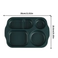 thumbnail image 3 of CNKOO Wheat Portion Control Dinner Plates  Unbreakable Adult Separate Plates  Compartment Square Kids Food Divider Plates Microwaveable  Great For Healthy Eating And Weight Loss, 3 of 5