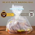 thumbnail image 7 of Extra Large 26x22 Inch Turkey Brine Bag Thickened Materials Double Track Zippers for Ham Beef Poultry Marinade and Cooking, 7 of 7