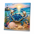 thumbnail image 2 of Ocean Pearl Art Kit for Adults, DIY 3D Octopus Wave Bead Painting Craft, Sparkling Marine Mosaic Wall Decor for Beach House Bathroom Bedroom Gift, 2 of 9