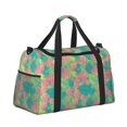 thumbnail image 2 of Fotbe Colorful Palm Leaves Bolsa de Viaje con Estampado, Bolsa de Fin de Semana para Mujer con Compartimento para Zapatos, Bolsa de Gimnasio con Bolsillo Húmedo, 2 of 7