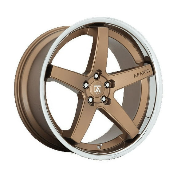 Asanti Black Aluminum Rim ABL31 REGAL 20X10.5in Satin Bronze with Chrome Lip Finish, ABL31-20055238BR
