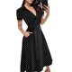 thumbnail image 2 of Vestido largo ajustado de mujer con estampado, cuello en V y encaje - Mezcla de poliéster, tallas S-XXL, diseño sin espalda para la playa o fiestas, 2 of 6