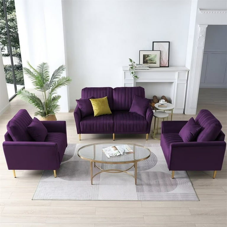 Purple Living Room Furniture Sets Matttroy