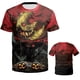 thumbnail image 4 of Camiseta con estampado de calabaza de Halloween y terror para hombre, estilo hip hop, fiesta navideña, ropa creativa, alternativa, informal, de manga corta, 4 of 5