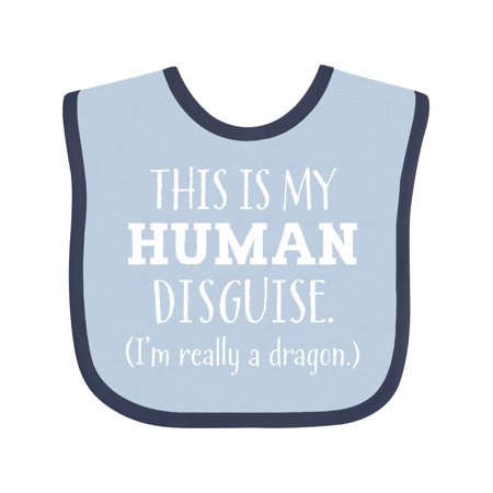 

Inktastic This is my Human Disguise- I m Really a Dragon Gift Baby Boy or Baby Girl Bib