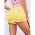thumbnail image 4 of Pantalones cortos Bloomers BJHaz de encaje Y2K con volantes multicapa para mujer, 4 of 6