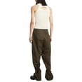 thumbnail image 2 of SAYOO Women Trousers, Casual Drawstring Tie-Up Waist Solid Color Elastic Adjustable Ankle Straight Loose Pants, 2 of 4