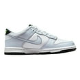 thumbnail image 3 of Nike Dunk Low Big Kids' Shoes Color: White/Football Grey/Green Strike/Black Size: 4.5Y, 3 of 5
